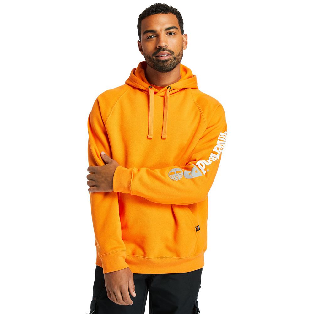 Timberland Φουτερ Ανδρικα Πορτοκαλι - Pro® Hood Honcho Sport Hoodie - Greece 2413079-UX